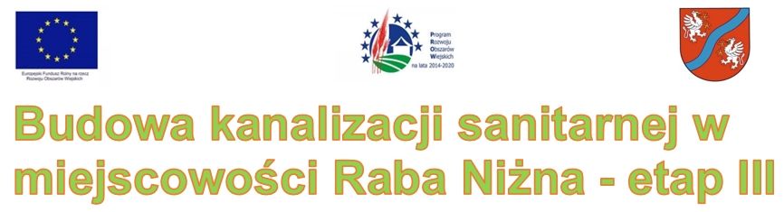 Budowa kanalizacji sanitarnej w miejscowości Raba Niżna - etap III